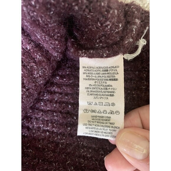 Free People Oversized Purple Cardigan Size Small - Picture 5 of 5